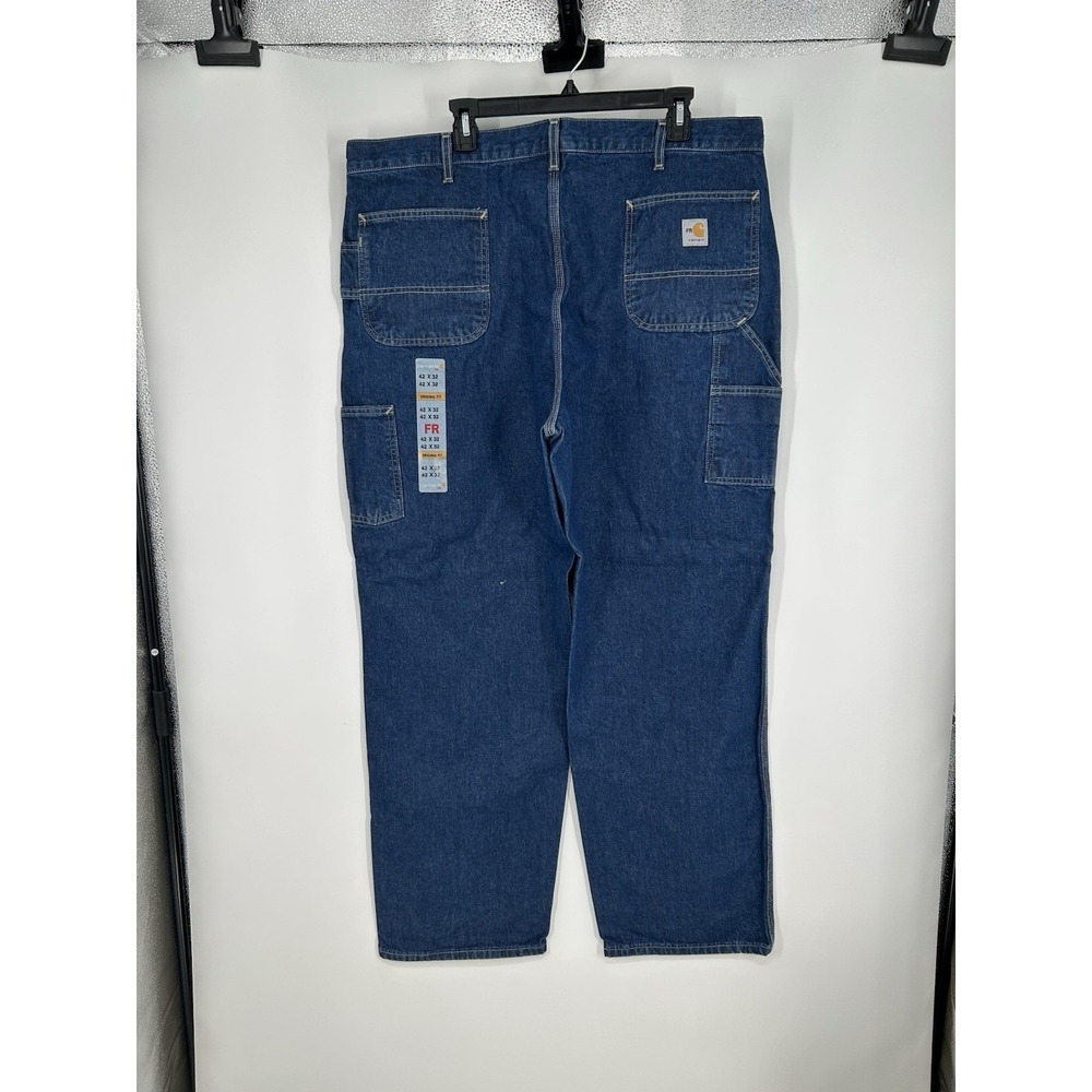 Carhartt FR Flame Resistant FRB13 DNM Original Fit Jeans Medium Wash Denim 42x32